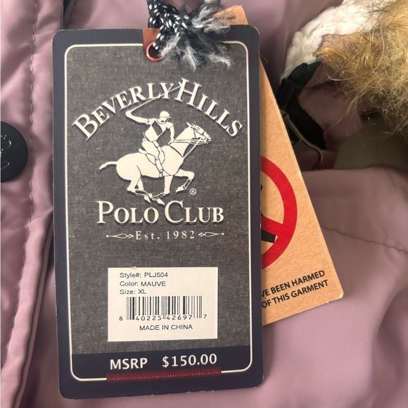 Beverly Hills Polo Club women’s coat with belt. XL. NWT! - Picture 2 of 10
